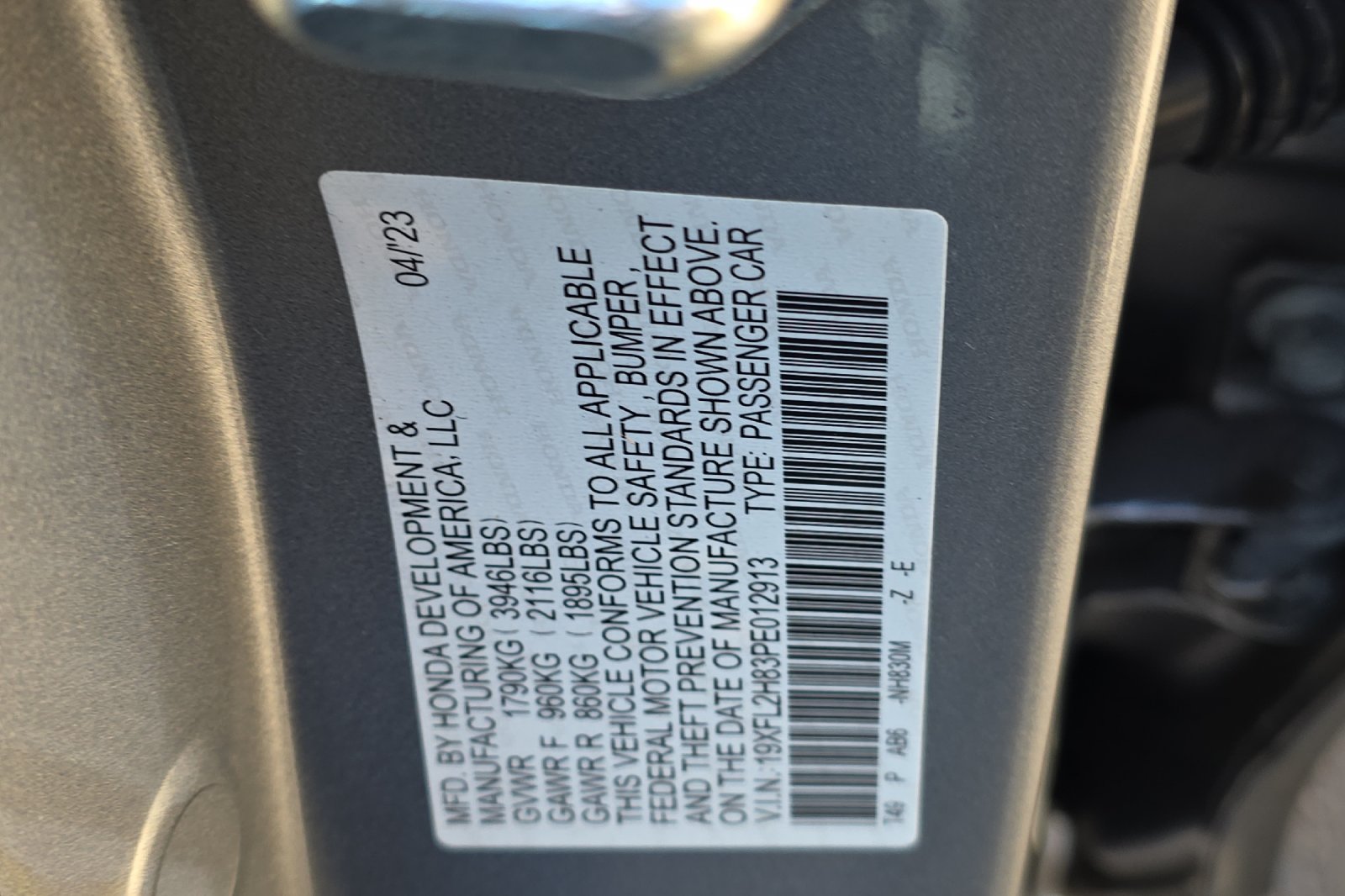 Used 2023 Morning Mist Metallic Honda Sport image 24
