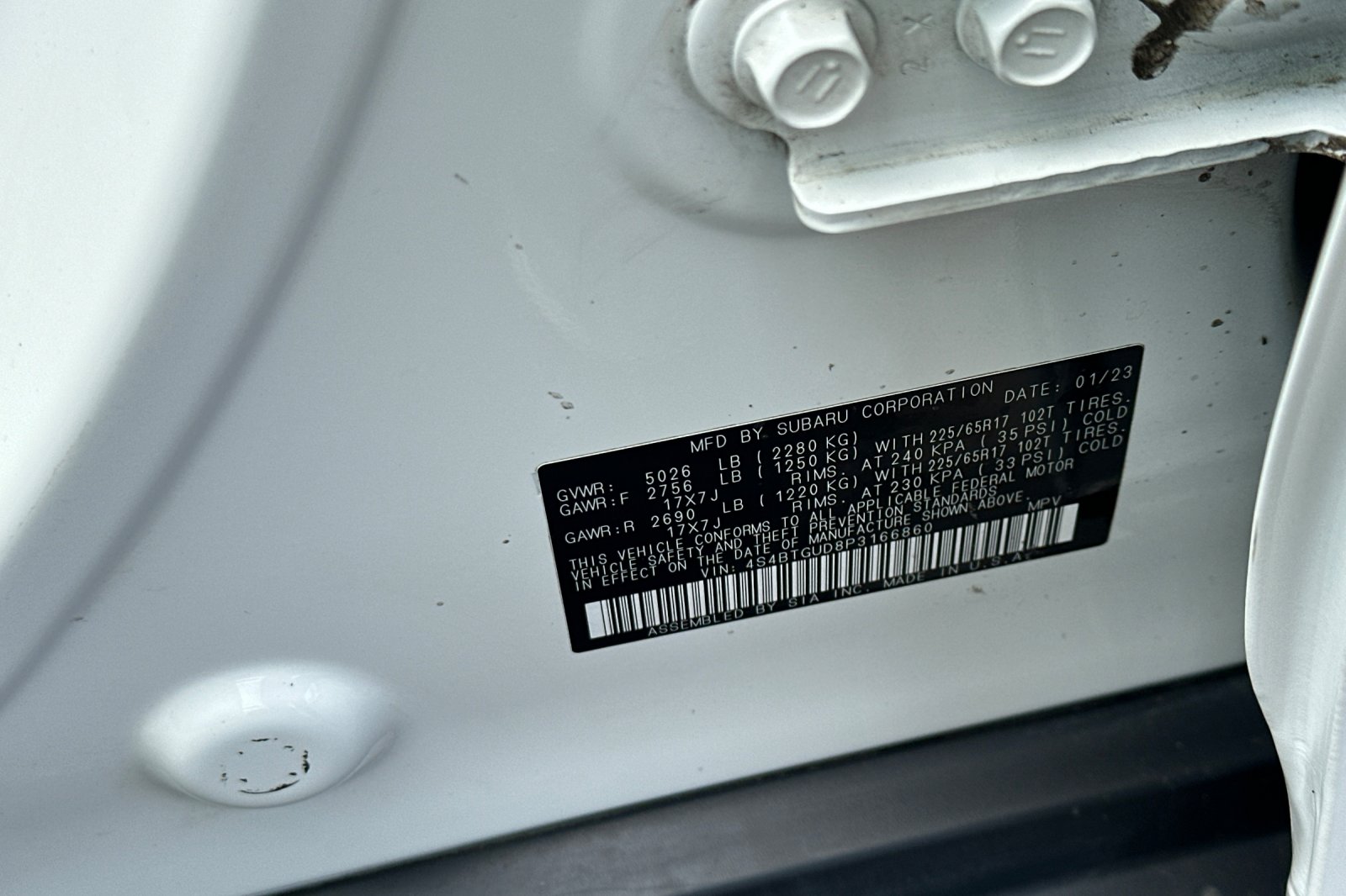 Used 2023 White Subaru Wilderness image 25