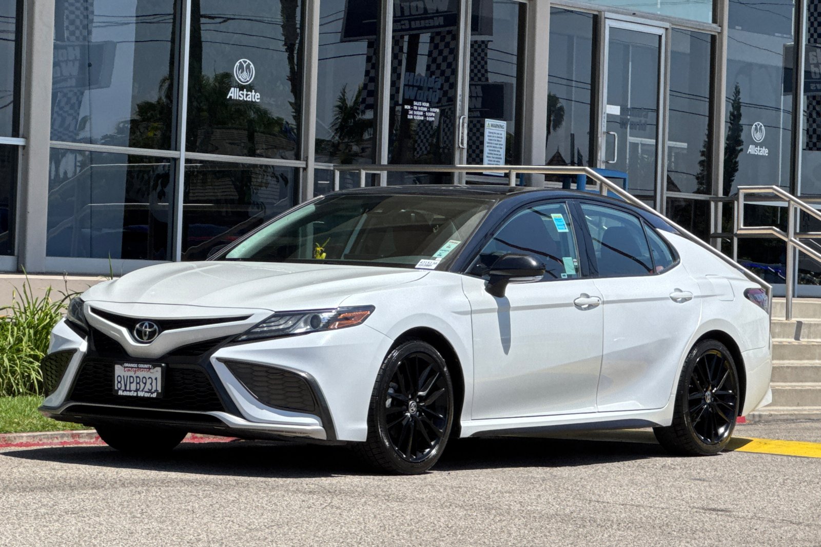 Used 2021 Midnight Black Metallic Toyota XSE image 8