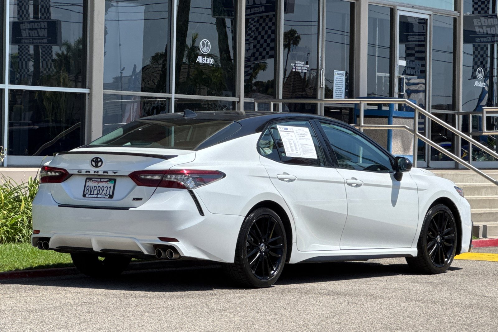 Used 2021 Midnight Black Metallic Toyota XSE image 4