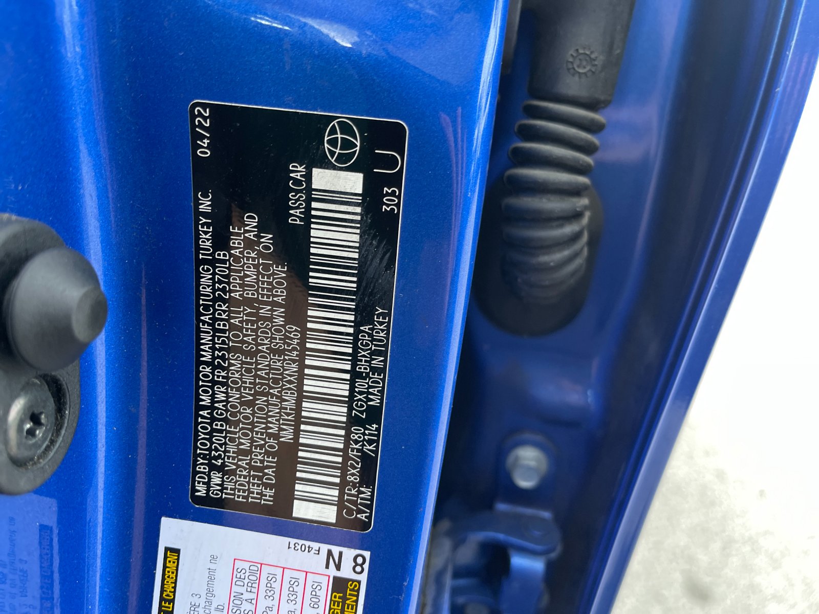 Used 2022 Blue Toyota XLE image 32