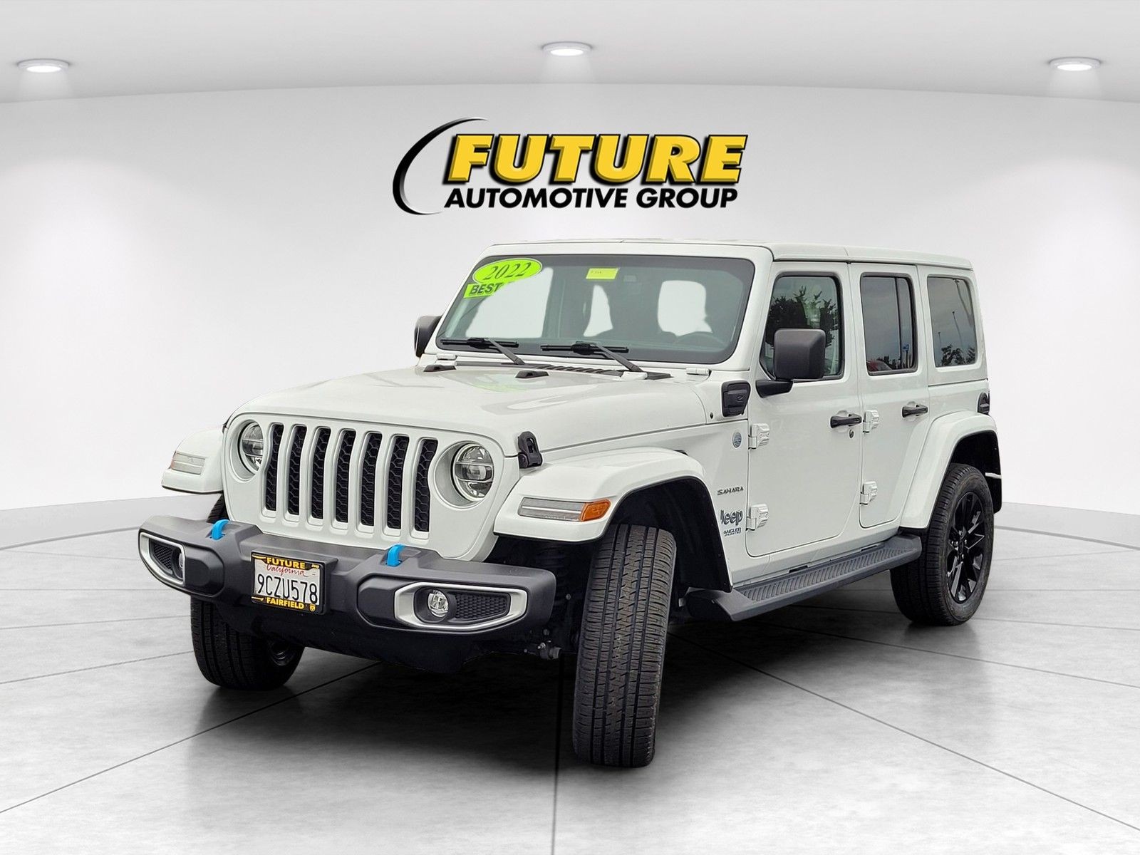 Used 2022 White Jeep Unlimited Sahara 4xe image 3