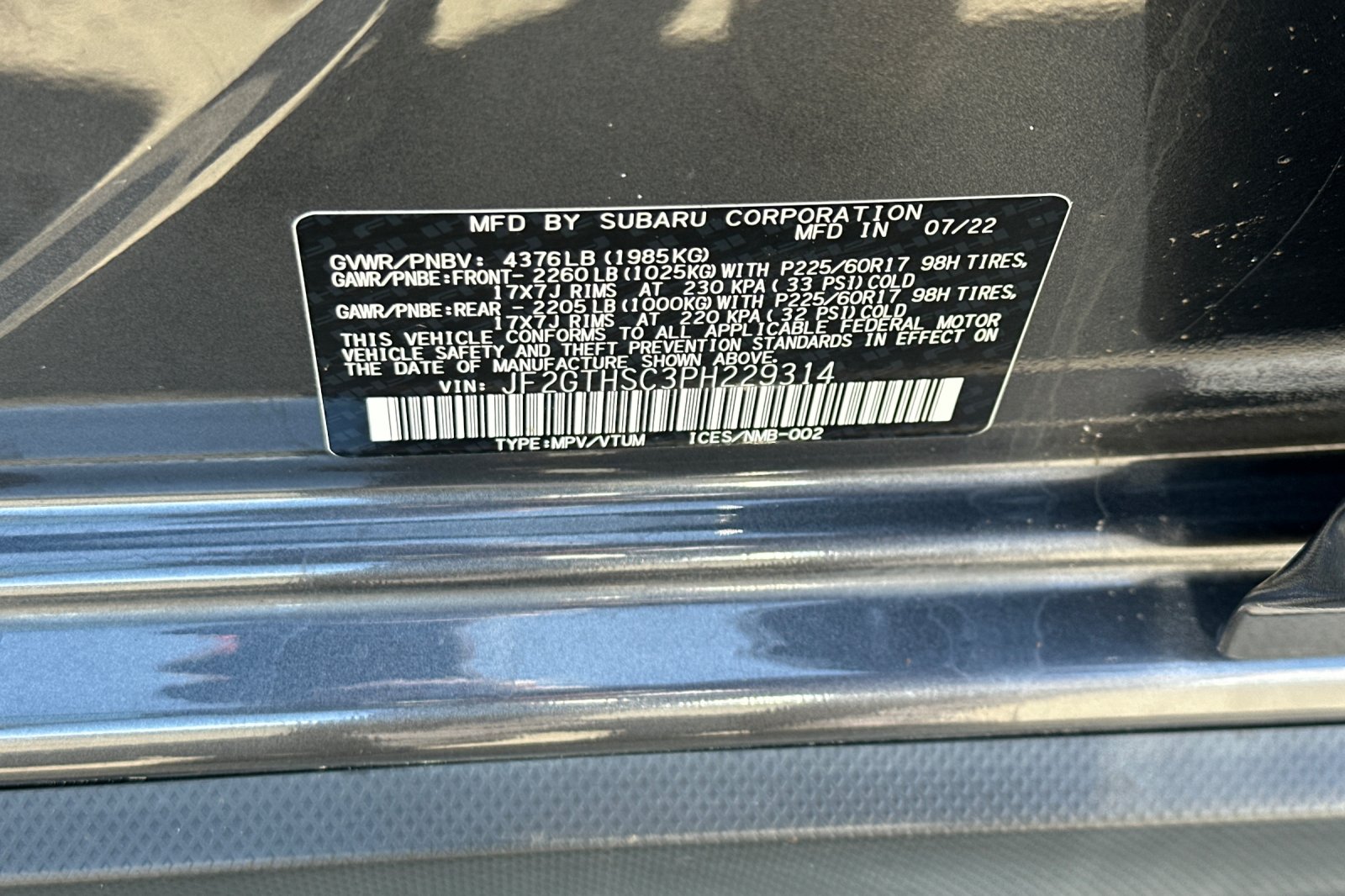 Used 2023 Gray Subaru Sport image 24
