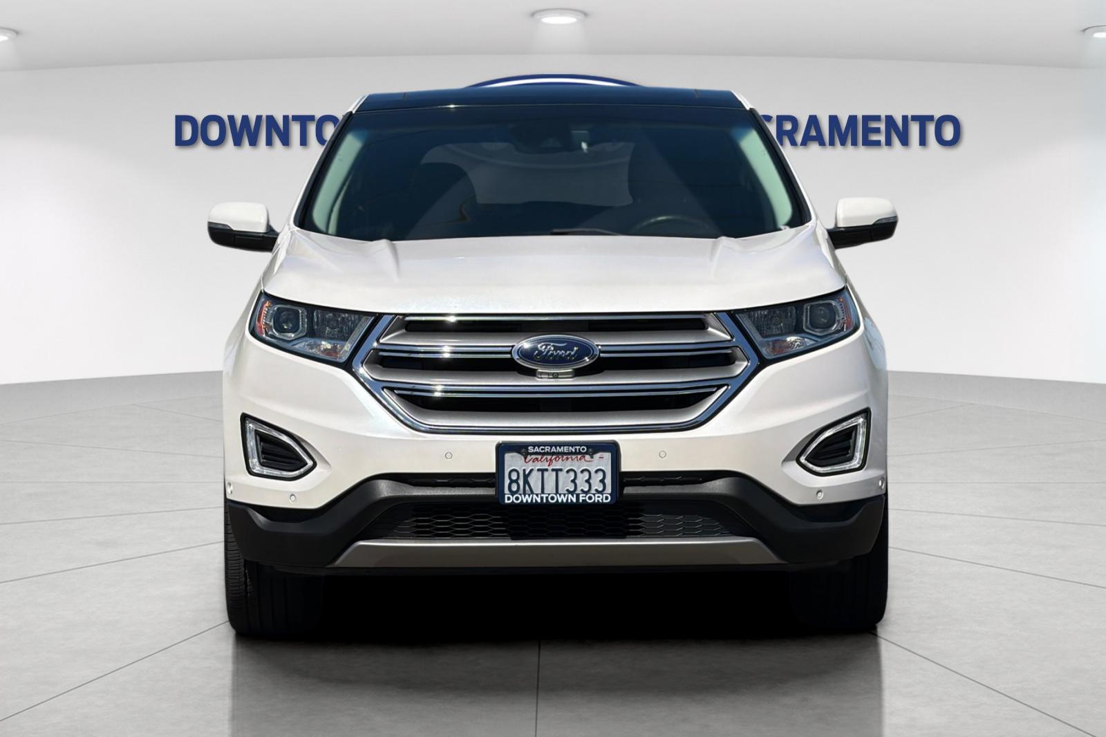 Used 2016 White Platinum Tri-Coat Metallic Ford Titanium image 12