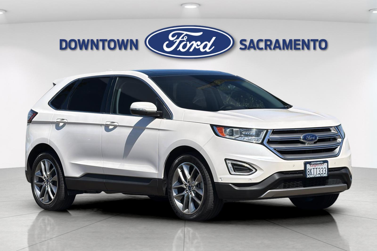 Used 2016 White Platinum Tri-Coat Metallic Ford Titanium image 11