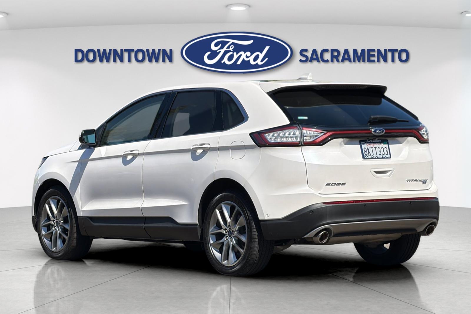 Used 2016 White Platinum Tri-Coat Metallic Ford Titanium image 8