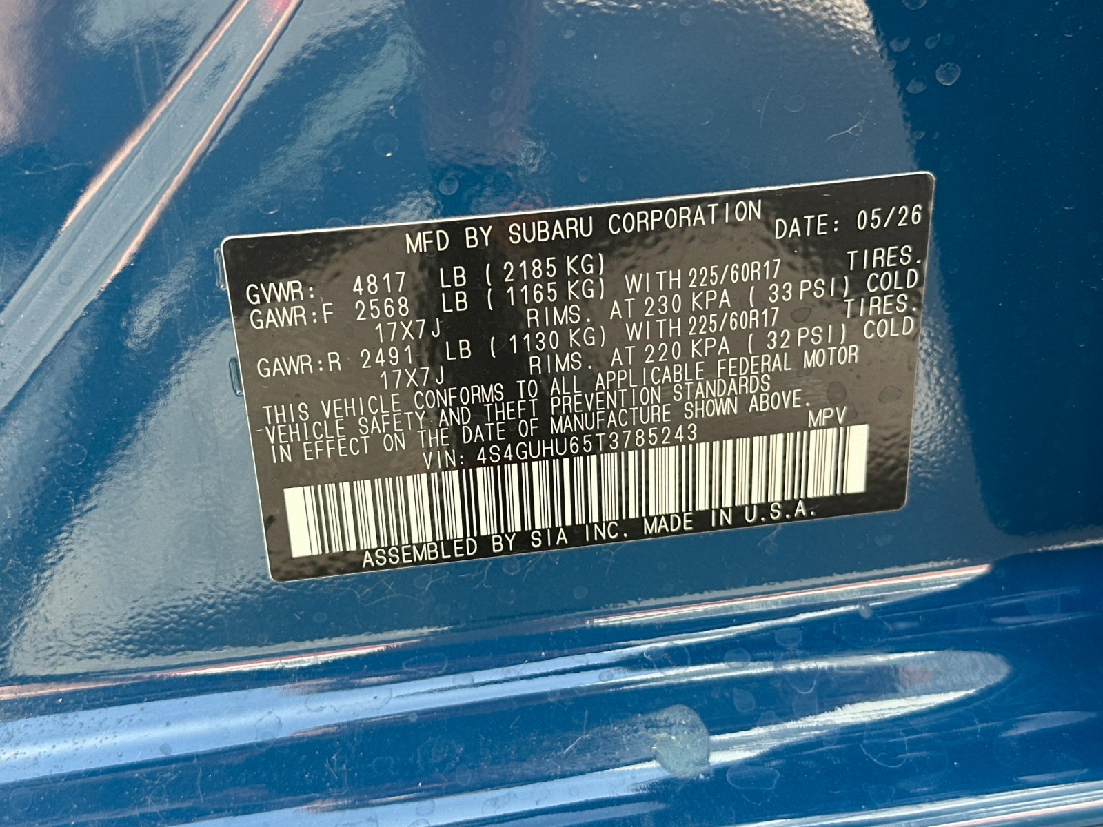 New 2026 GEYSER BLUE Subaru Wilderness image 28