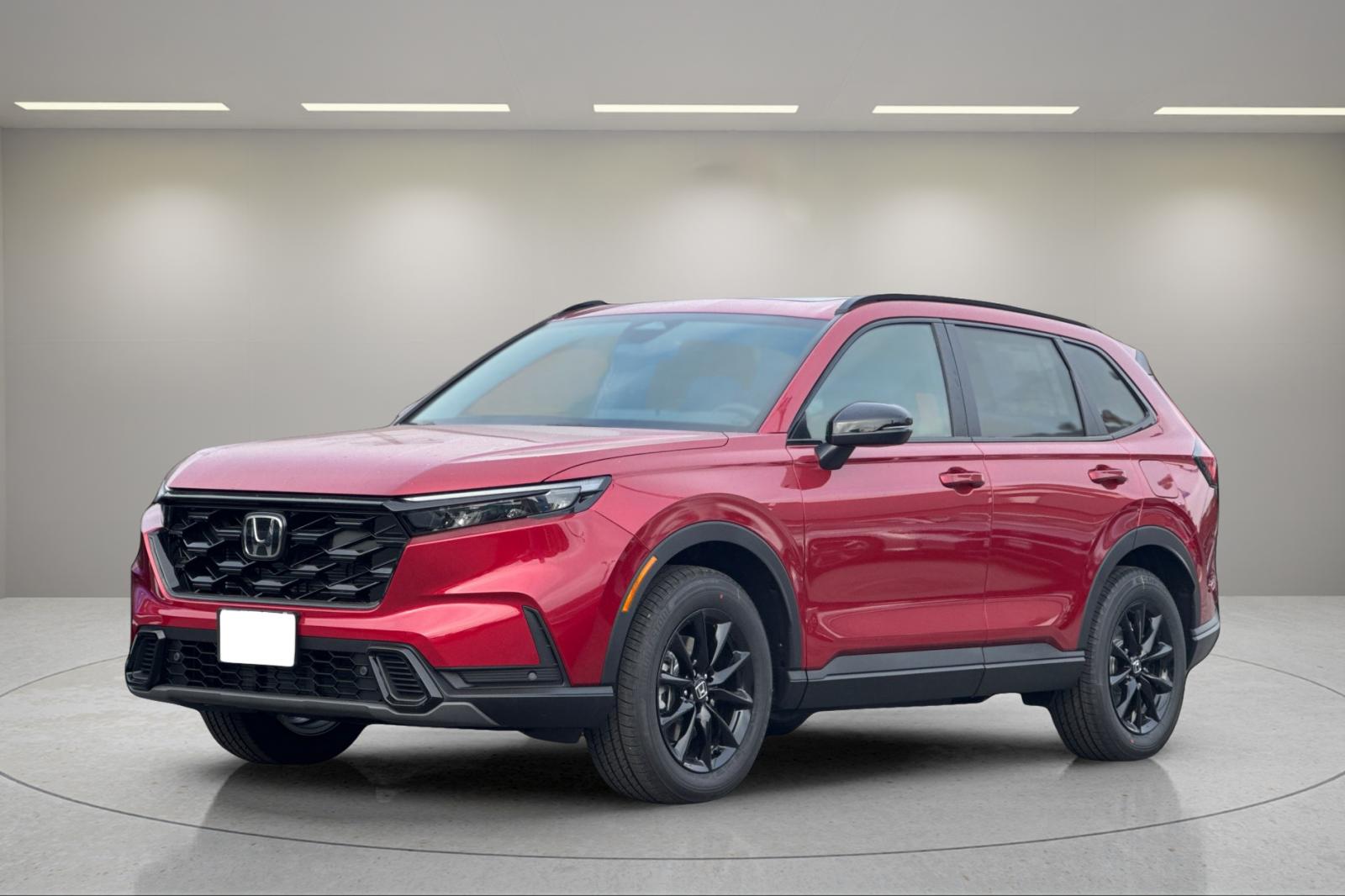 New 2026 Radiant Red Metallic Honda AWD Sport-L Hybrid image 3