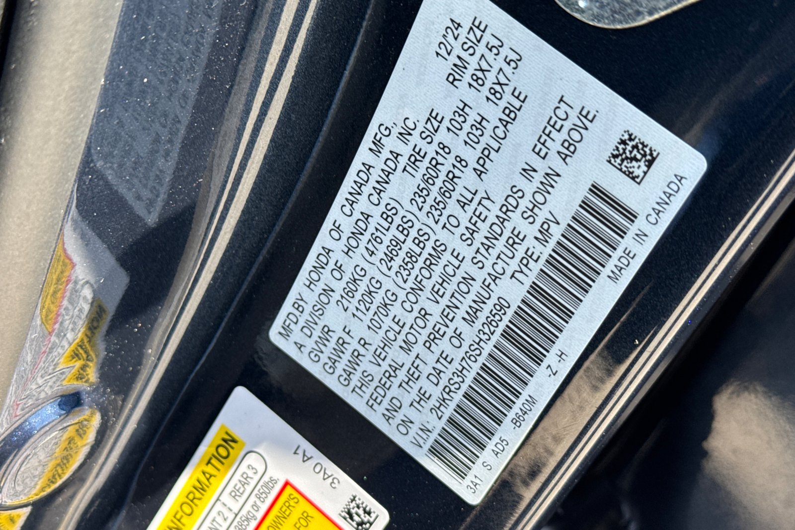 Certified Used 2025 Canyon River Blue Metallic Honda 1.5T 2WD EX-L image 29