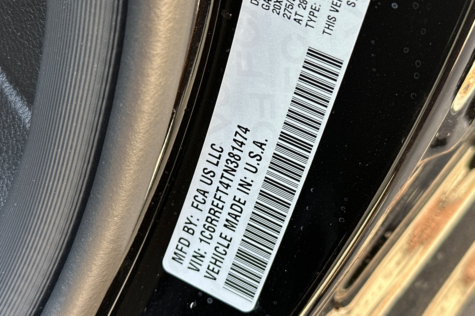 New 2026 Diamond Black Crystal Pearl-Coat Exterior Paint RAM Big Horn/Lone Star image 26