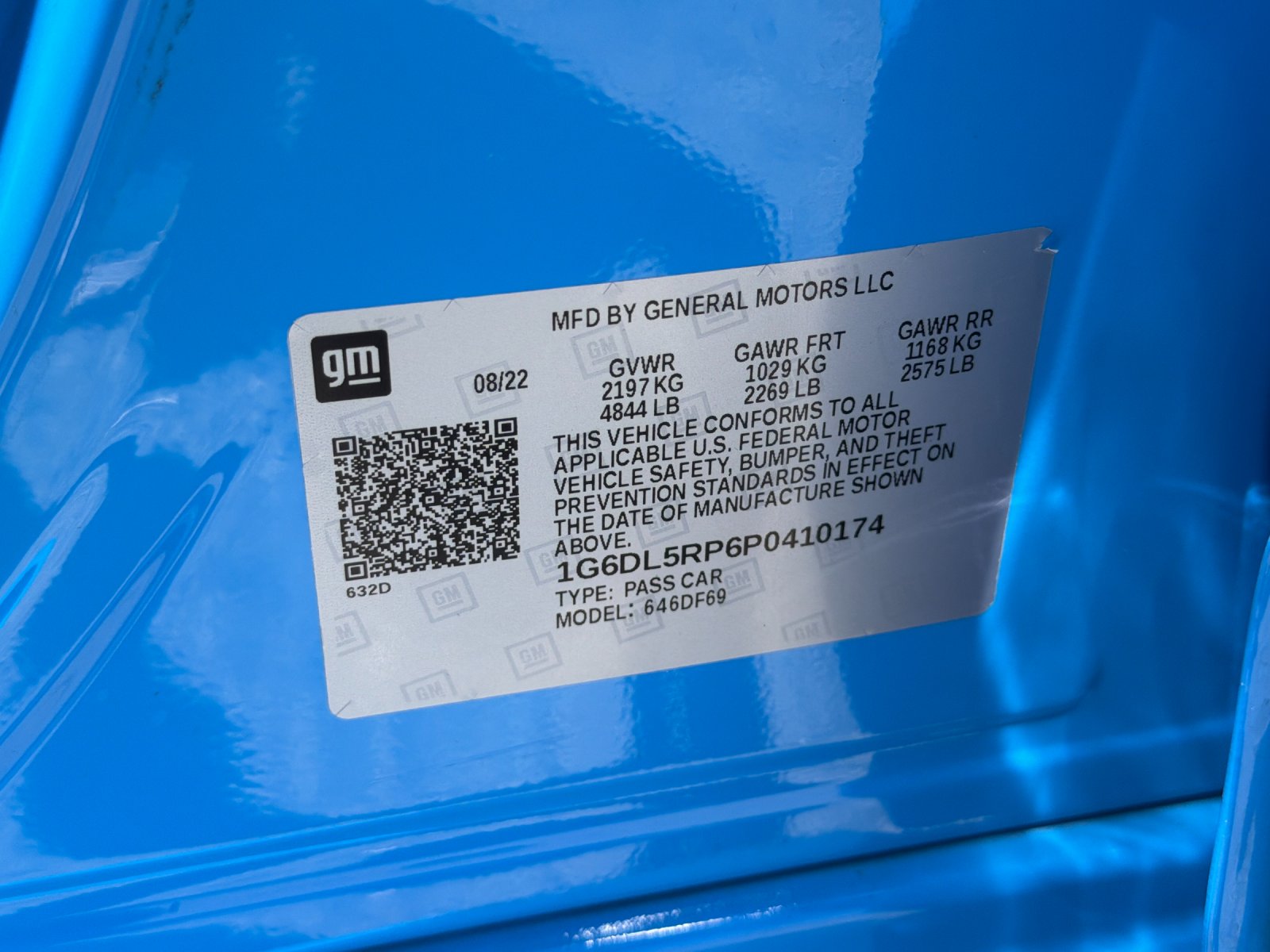 Used 2023 Electric Blue Cadillac V-Series 4D Sedan image 36