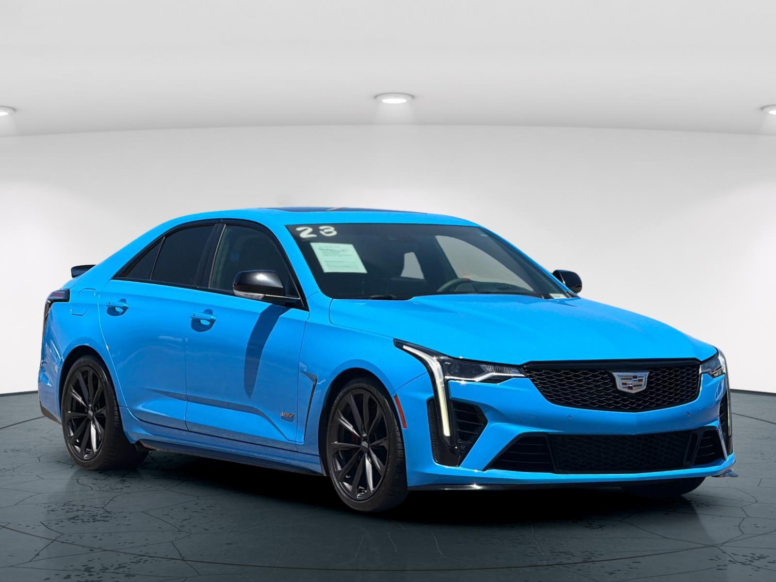 Used 2023 Electric Blue Cadillac V-Series 4D Sedan image 9