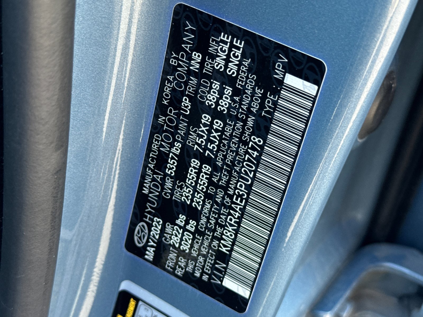 Used 2023 Blue Hyundai Limited image 29