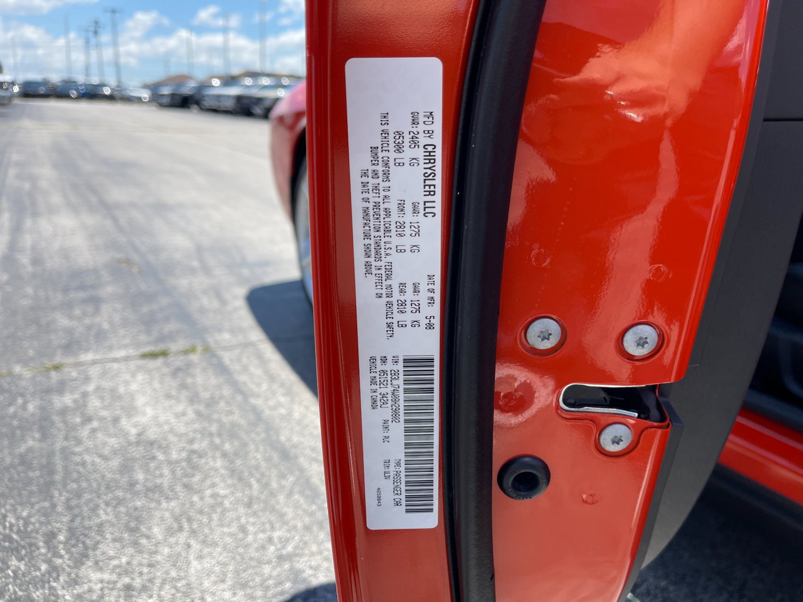 Used 2008 Orange Dodge SRT8 image 30