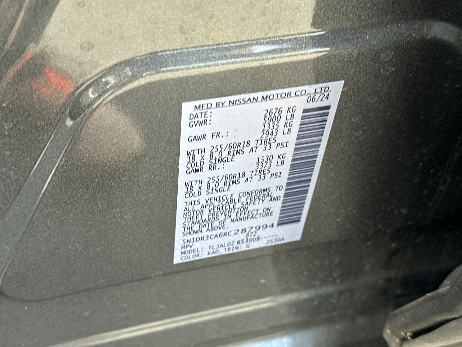 Used 2024 Gray Nissan SL image 30