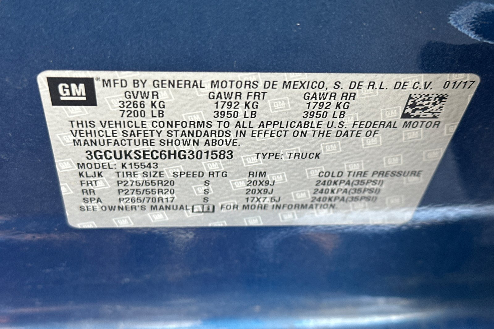 Used 2017 Blue Chevrolet LTZ image 24