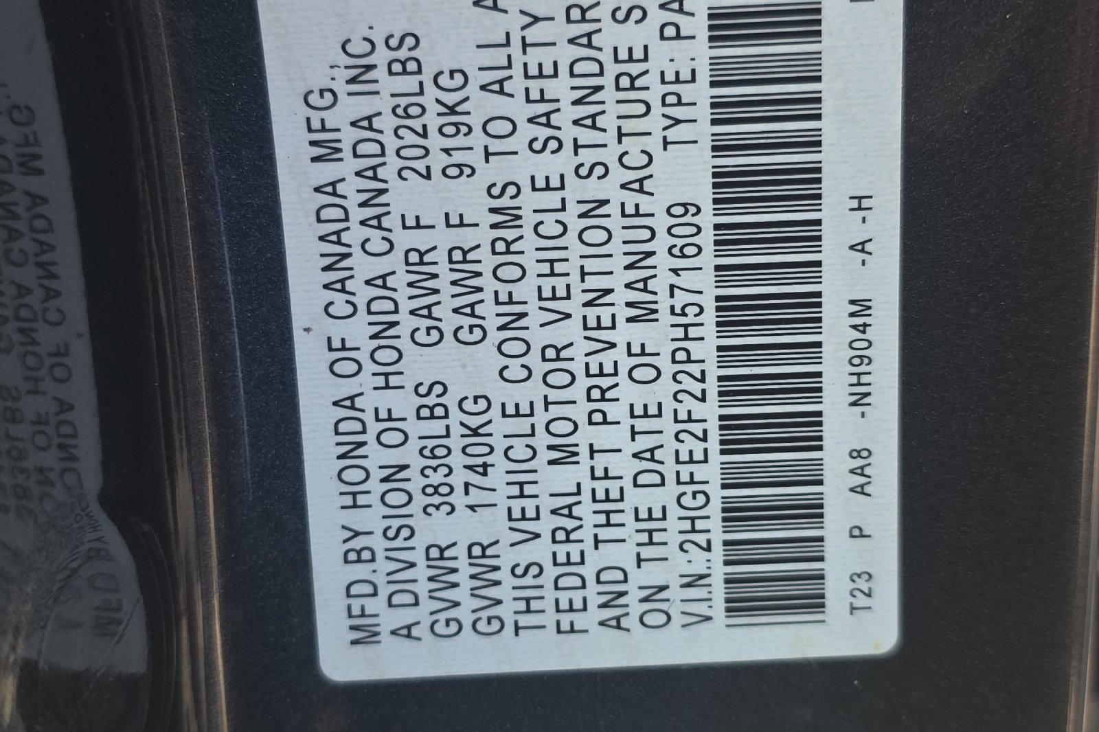 Used 2023 Meteorite Gray Metallic Honda LX image 31