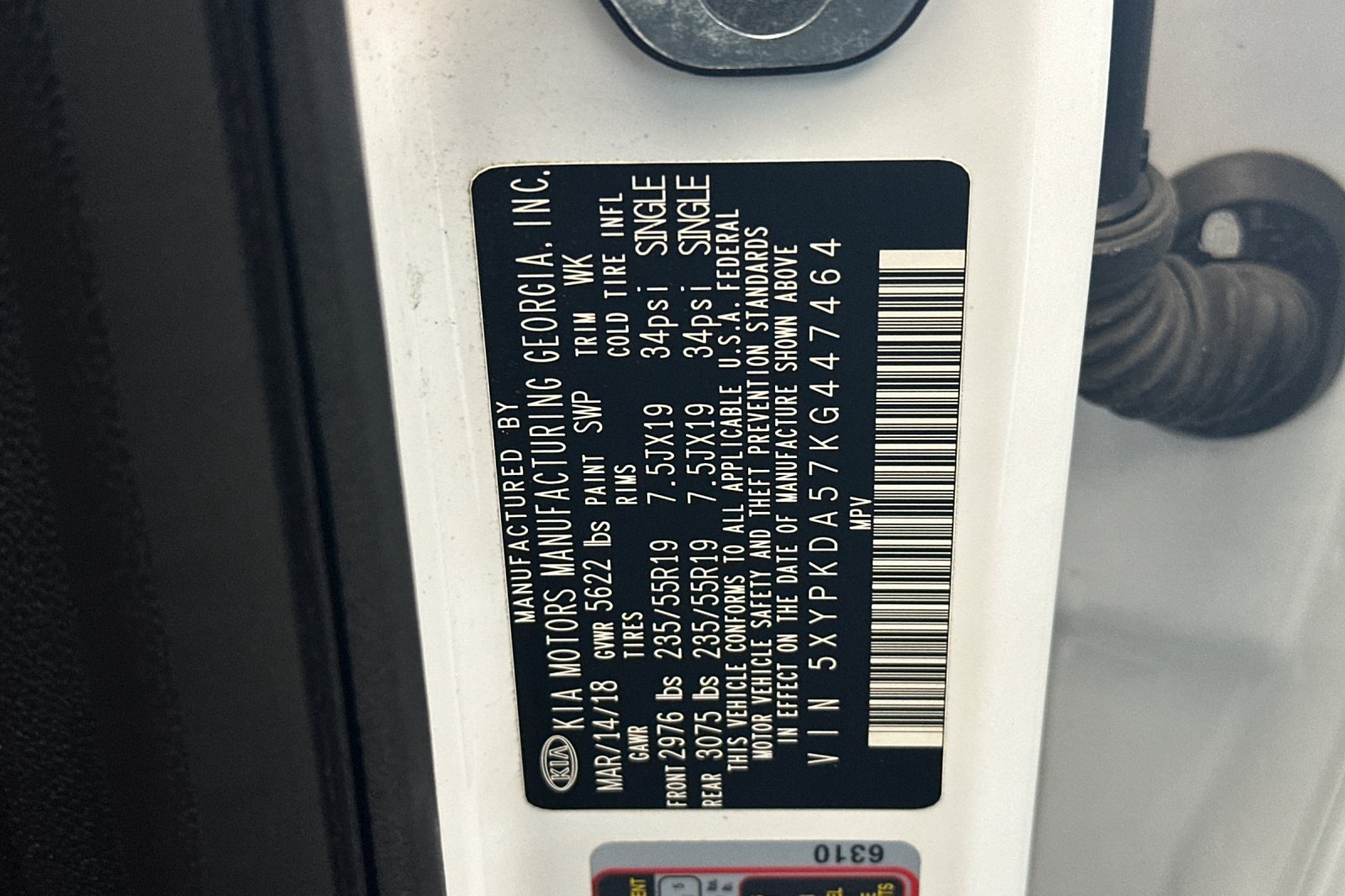 Used 2019 White Kia SX Limited image 30
