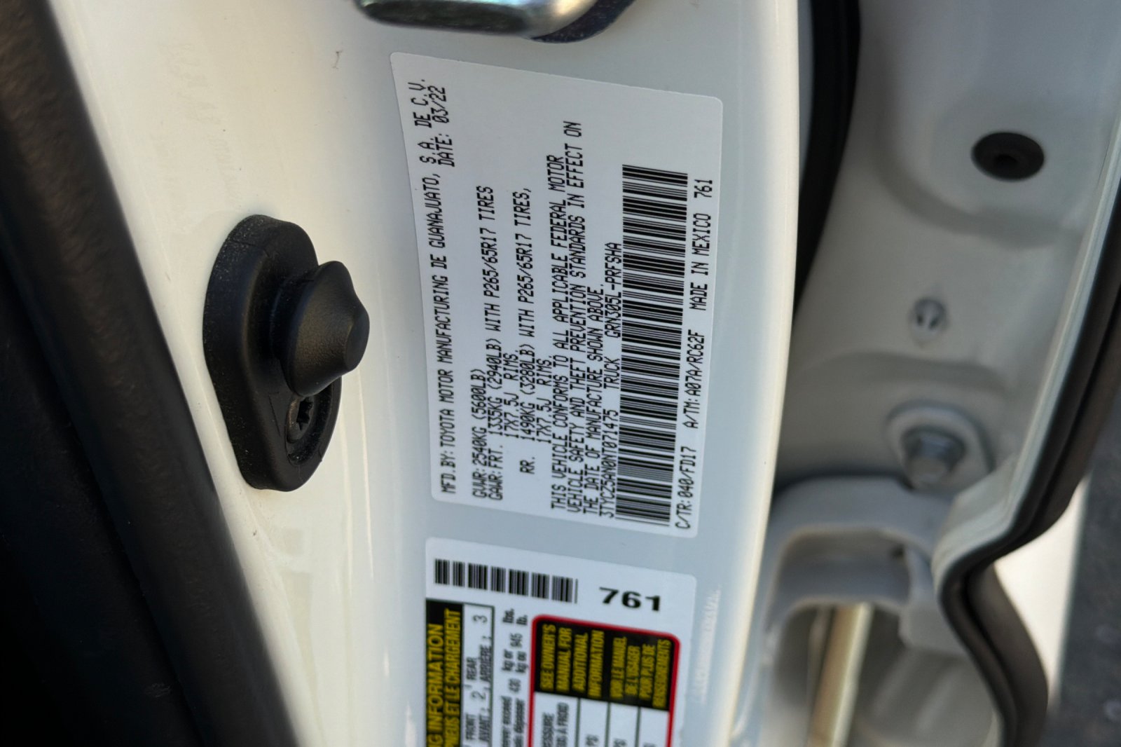 Used 2022 White Toyota TRD Sport image 28