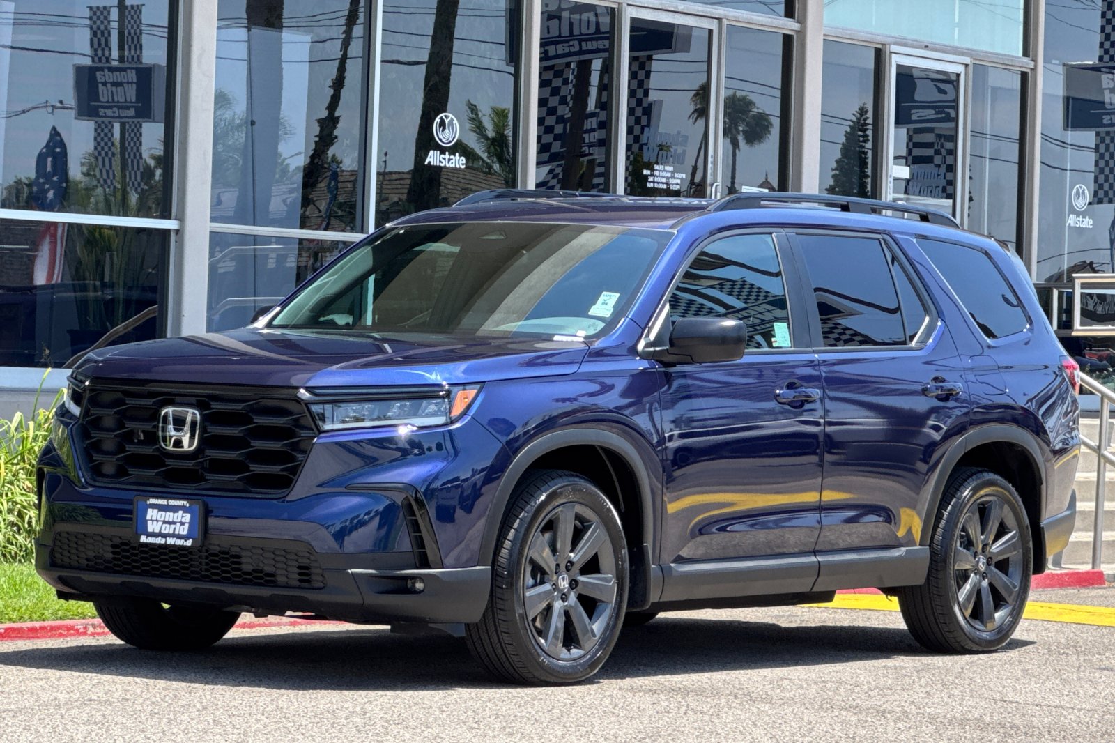 Certified Used 2025 Obsidian Blue Pearl Honda AWD Sport image 8