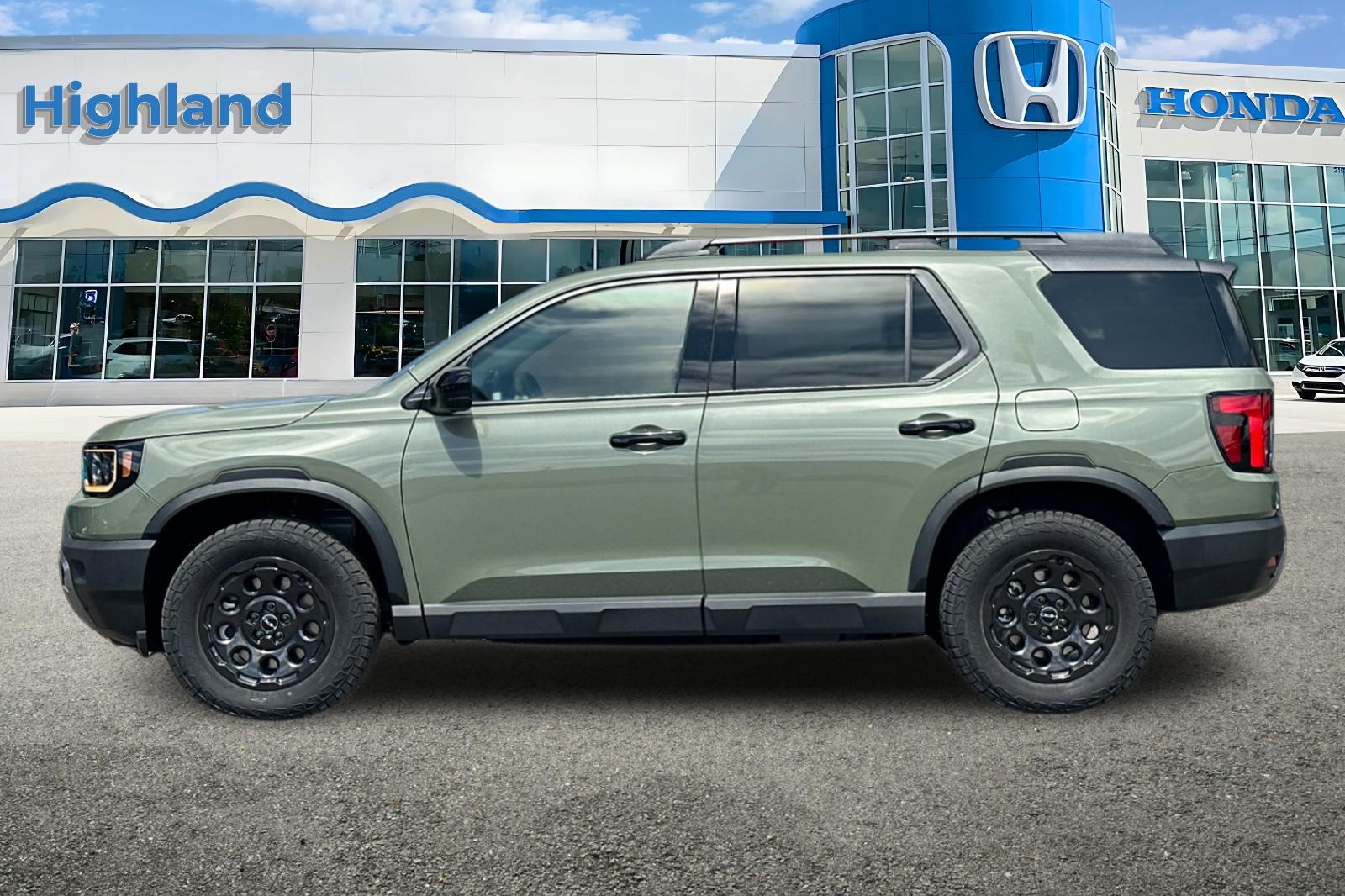 New 2026 Ash Green Metallic Honda TrailSport Elite Blackout image 2