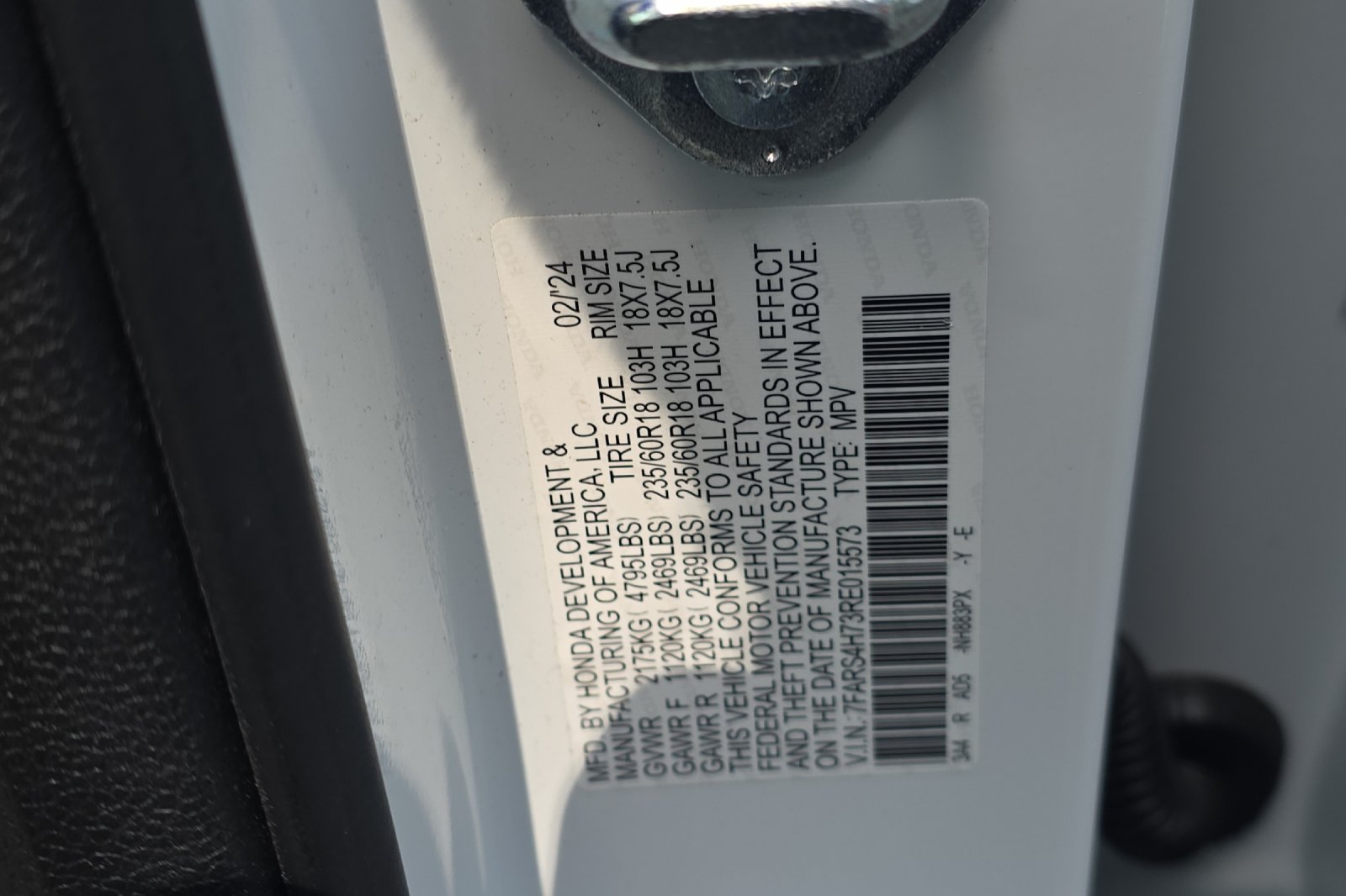 Used 2024 Platinum White Pearl Honda EX-L image 26
