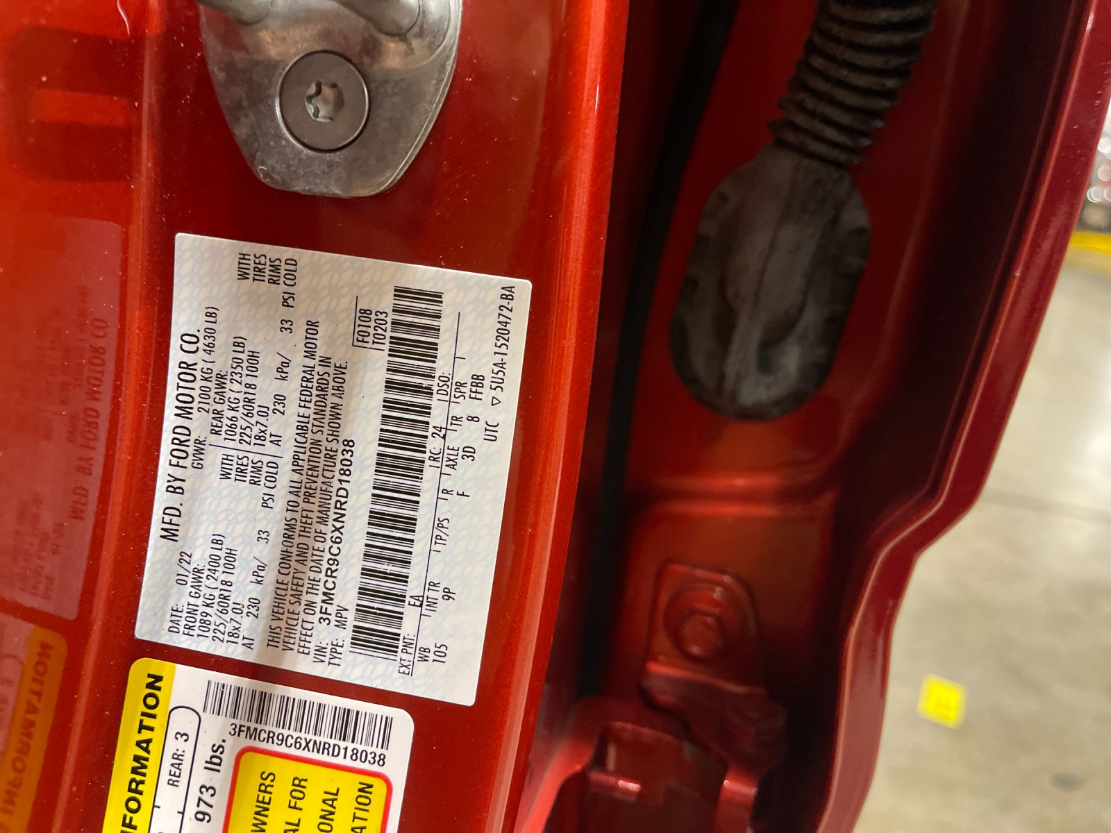 Used 2022 Red Ford Outer Banks image 34