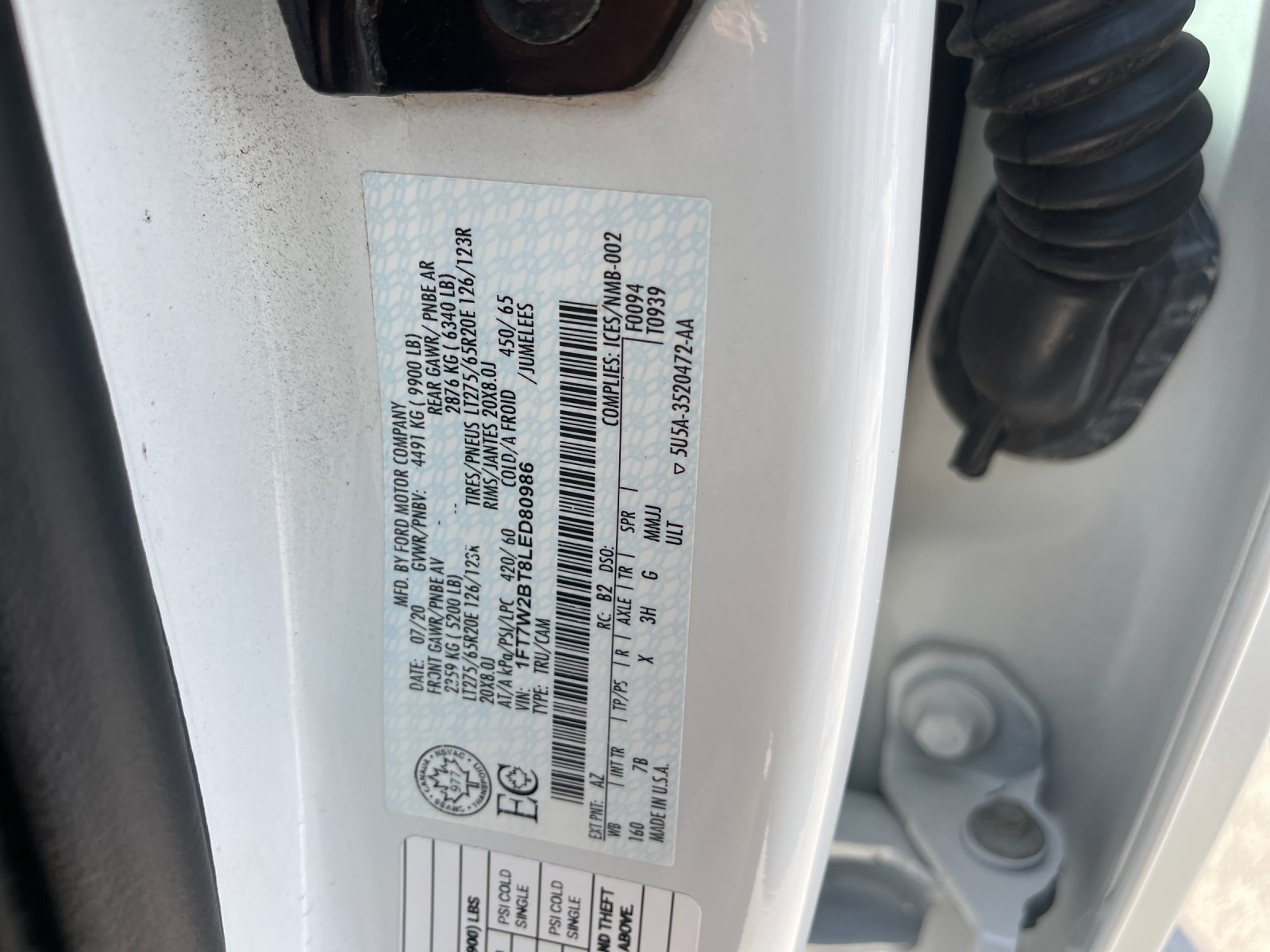 Used 2020 White Ford Platinum image 32