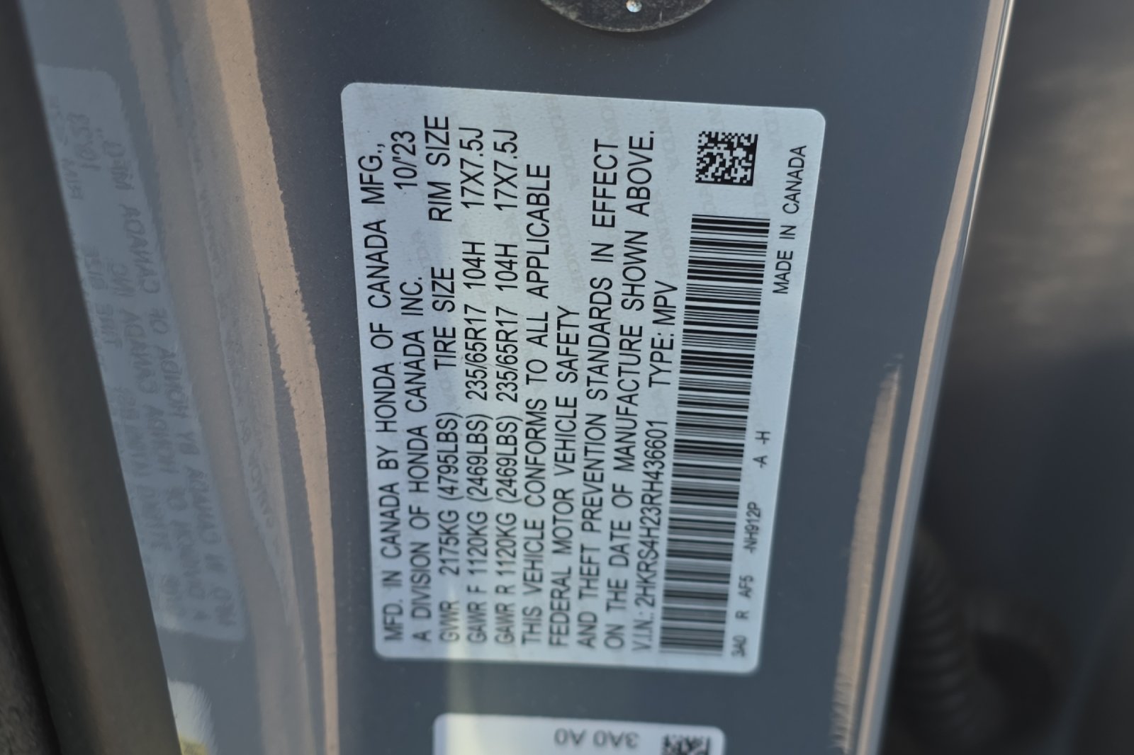 Used 2024 Urban Gray Honda LX image 25