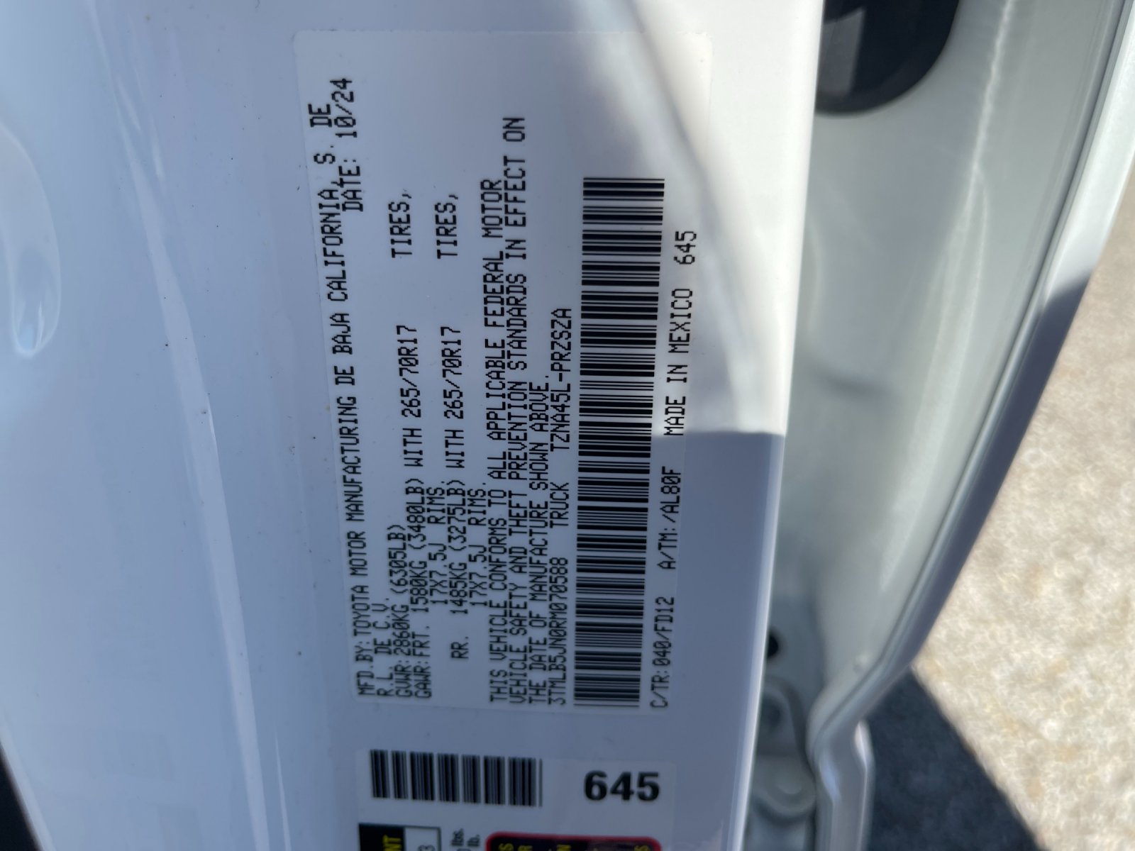 Used 2024 White Toyota TRD Off-Road image 31