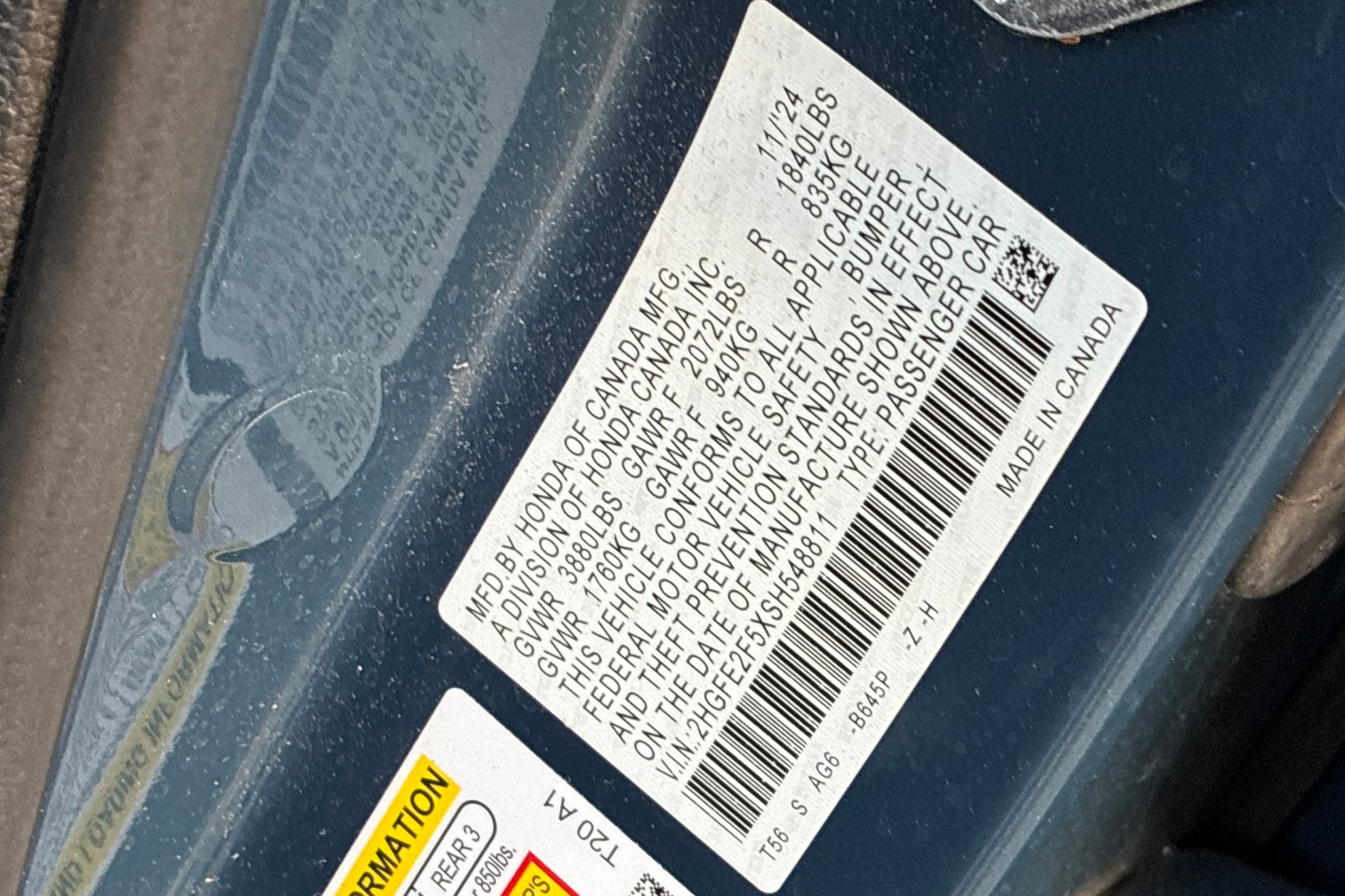 Used 2025 Blue Lagoon Pearl Honda Sport image 37