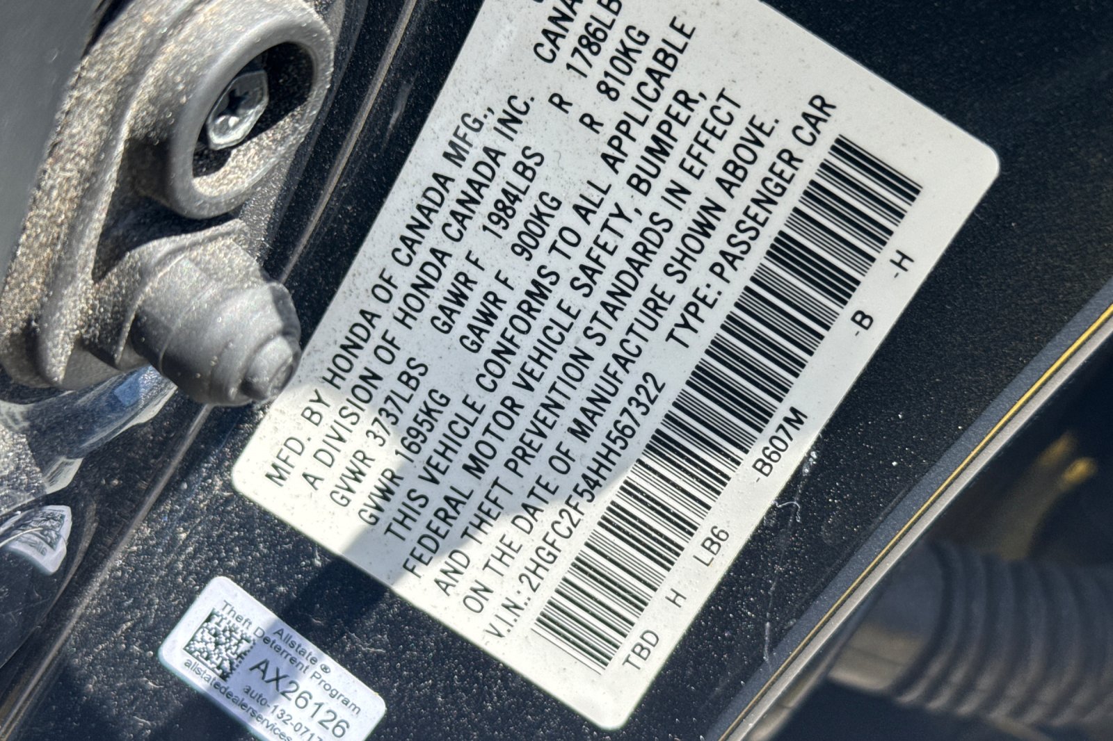 Certified Used 2017 Polished Metal Metallic Honda LX image 12