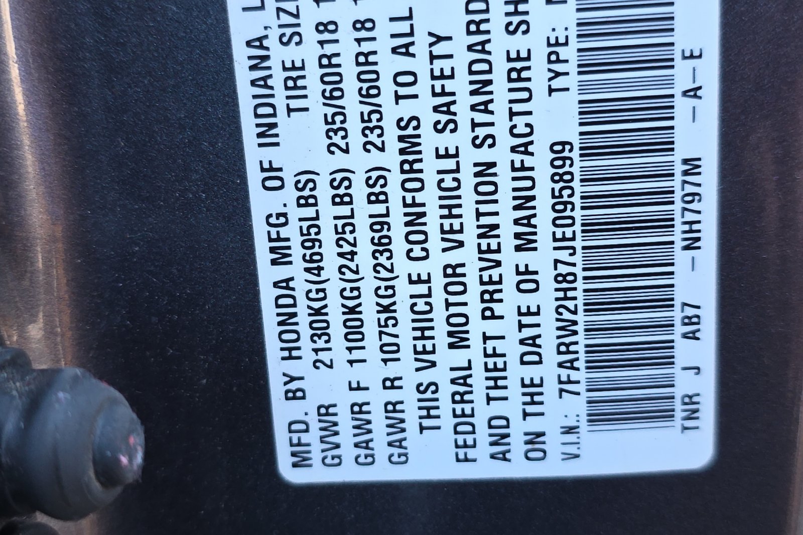 Used 2018 Modern Steel Metallic Honda EX-L image 37