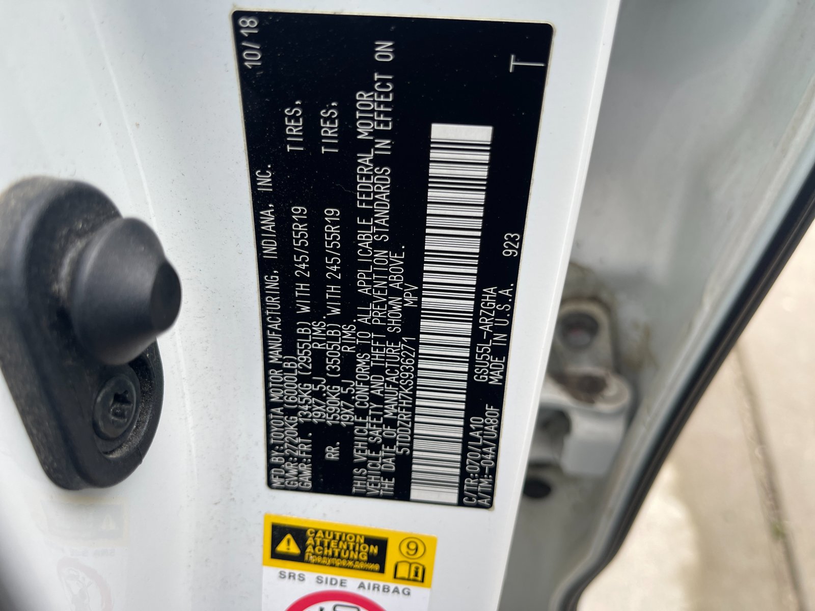 Used 2019 White Toyota Limited image 10