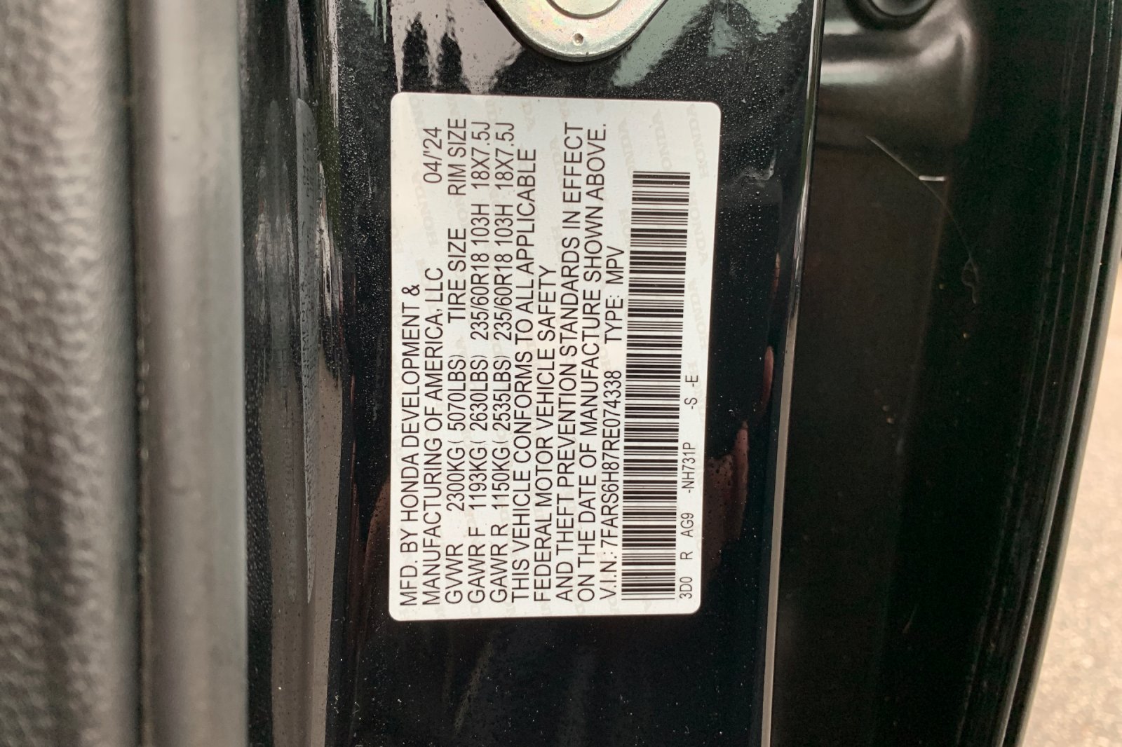 Certified Used 2024 Crystal Black Pearl Honda Sport-L image 34