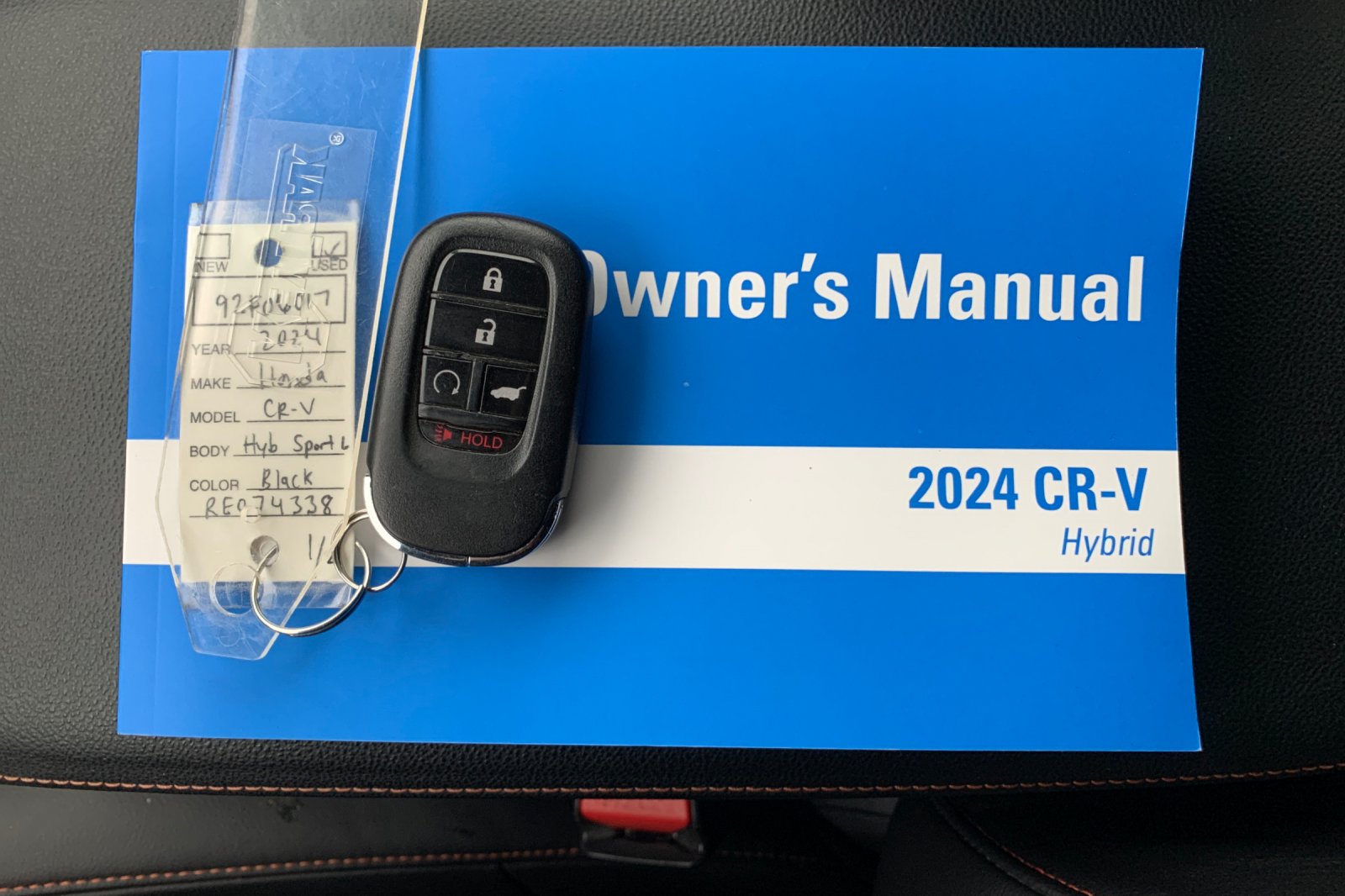 Certified Used 2024 Crystal Black Pearl Honda Sport-L image 9