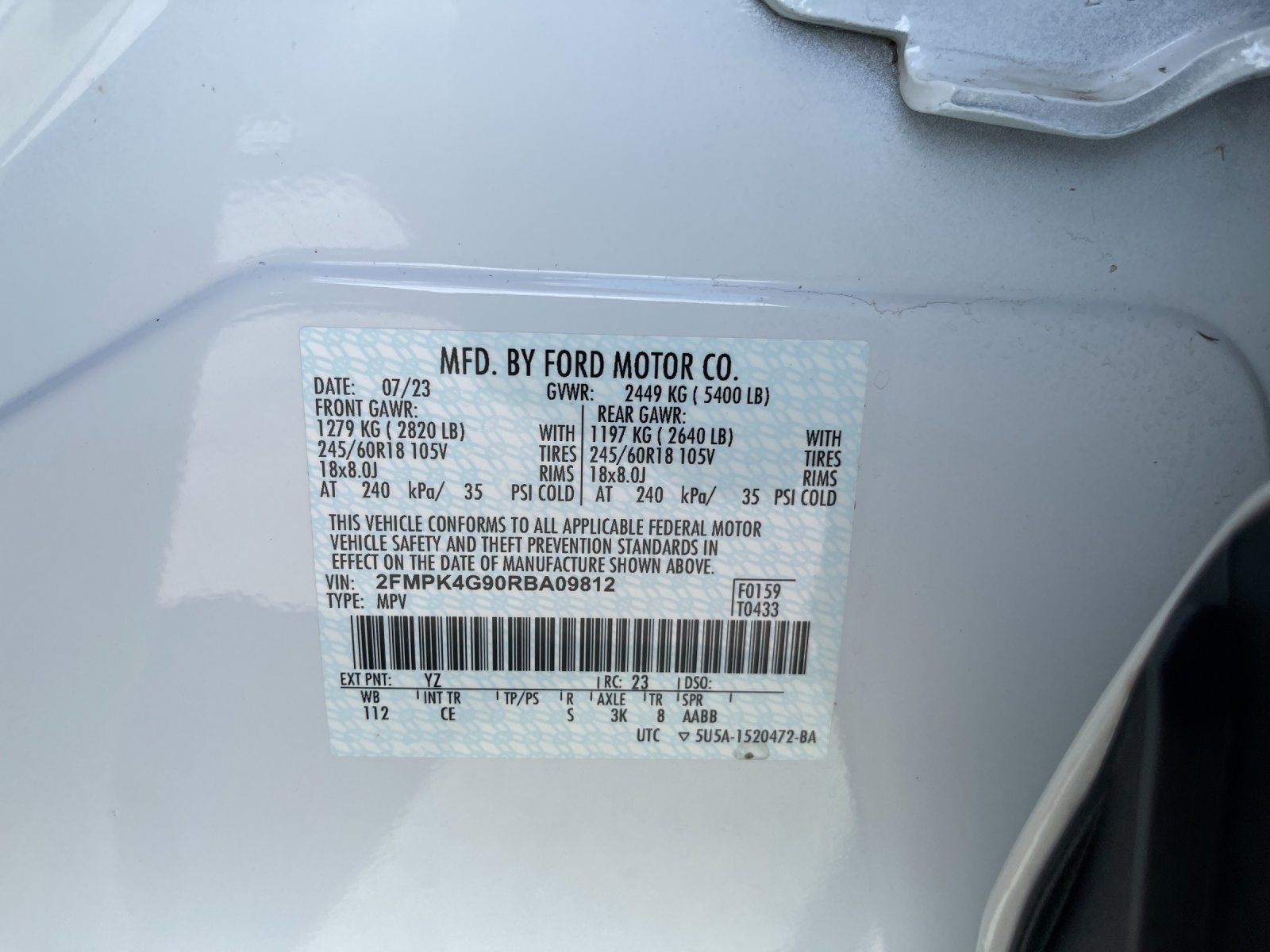Used 2024 White Ford SE image 32
