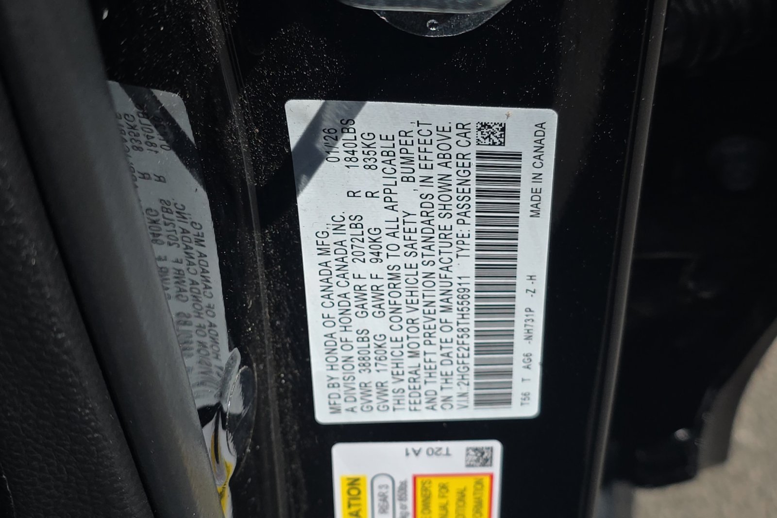 Used 2026 Crystal Black Pearl Honda Sport image 24