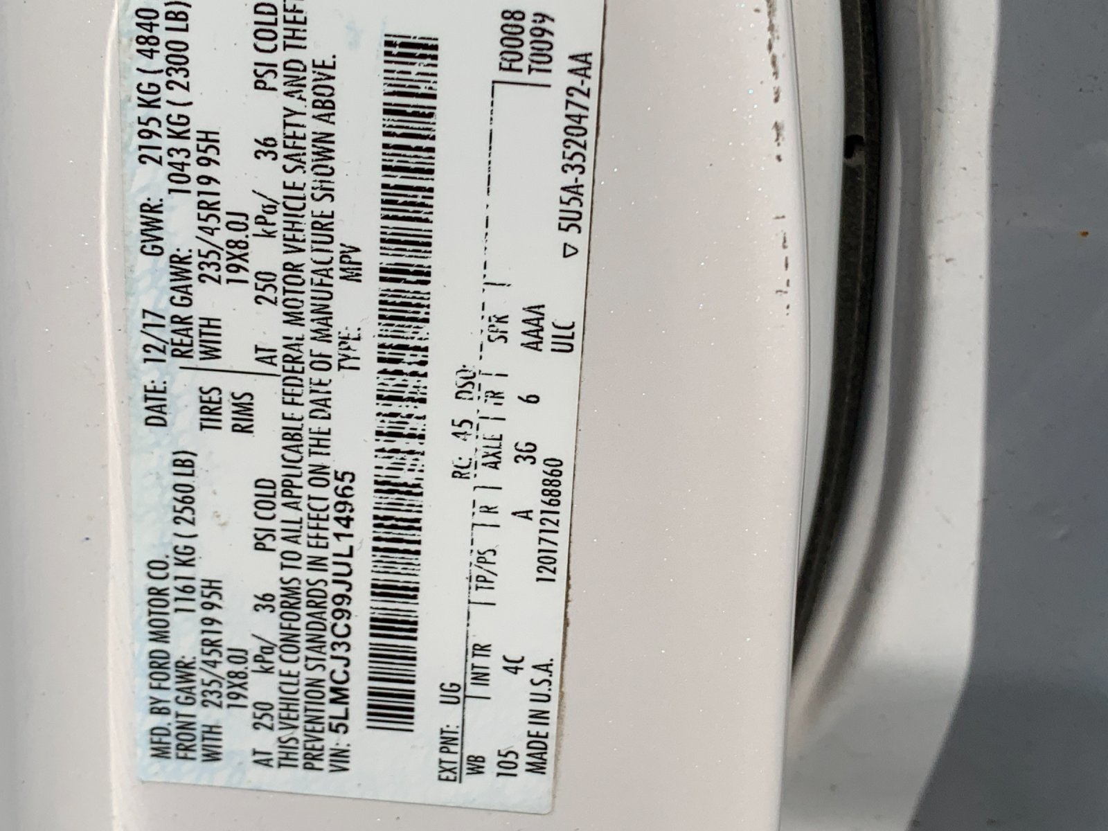 Used 2018 White Lincoln Reserve image 35