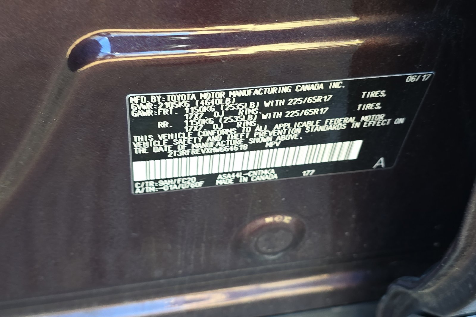 Used 2017 Black Toyota XLE image 12