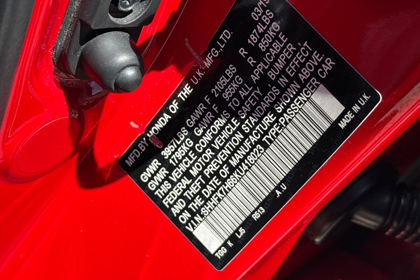 Certified Used 2019 Rallye Red Honda EX image 28
