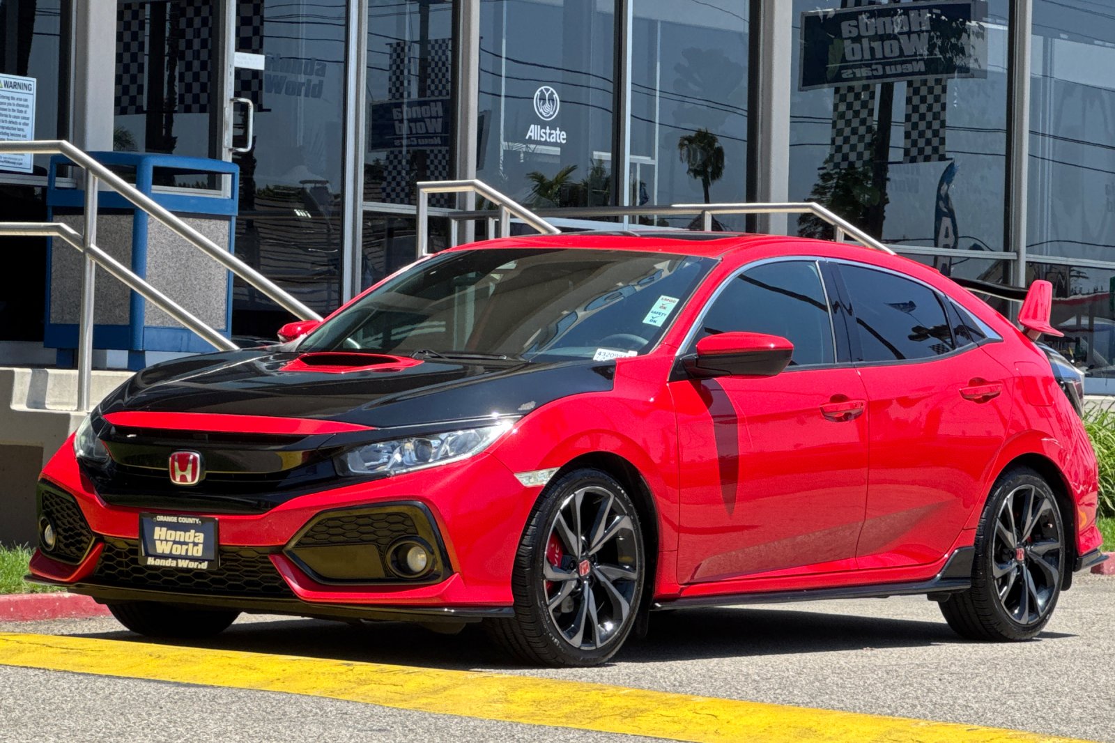 Certified Used 2019 Rallye Red Honda EX image 8