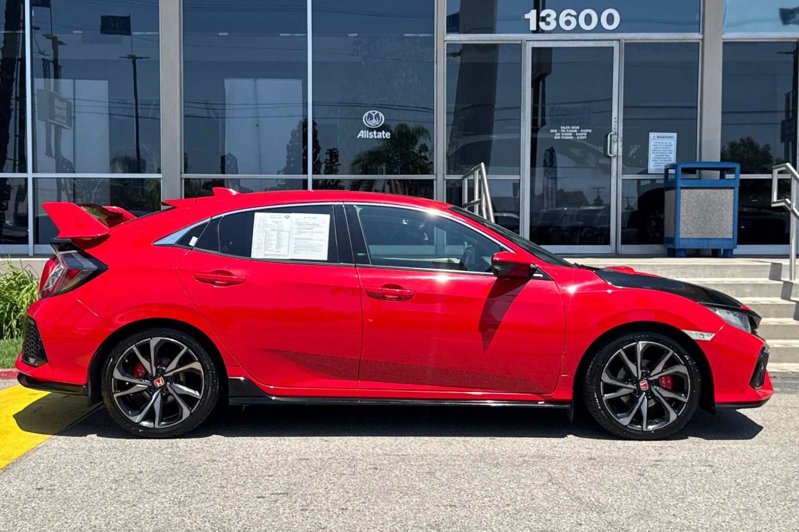 Certified Used 2019 Rallye Red Honda EX image 3