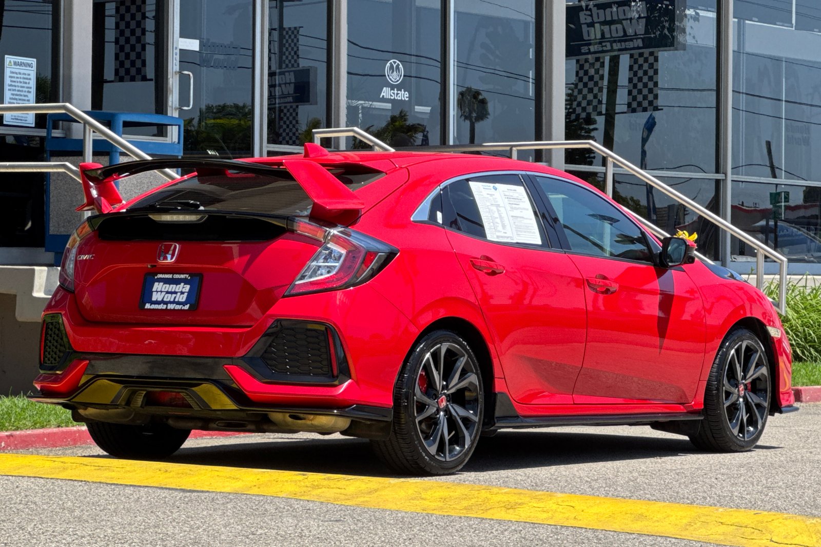 Certified Used 2019 Rallye Red Honda EX image 4