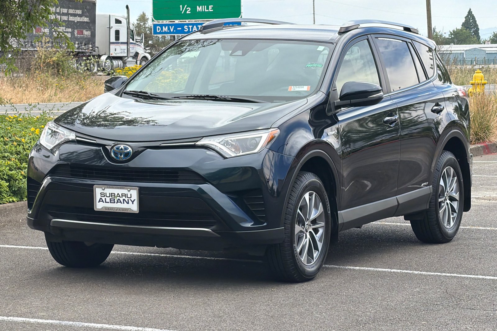 Used 2018 Blue Toyota LE image 8
