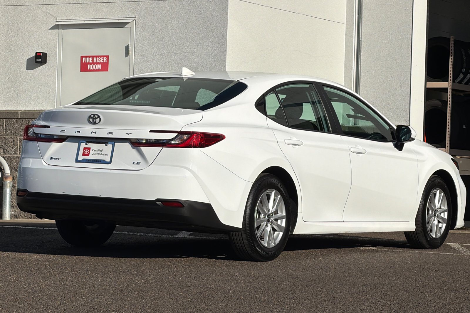 Used 2025 White Toyota LE image 4