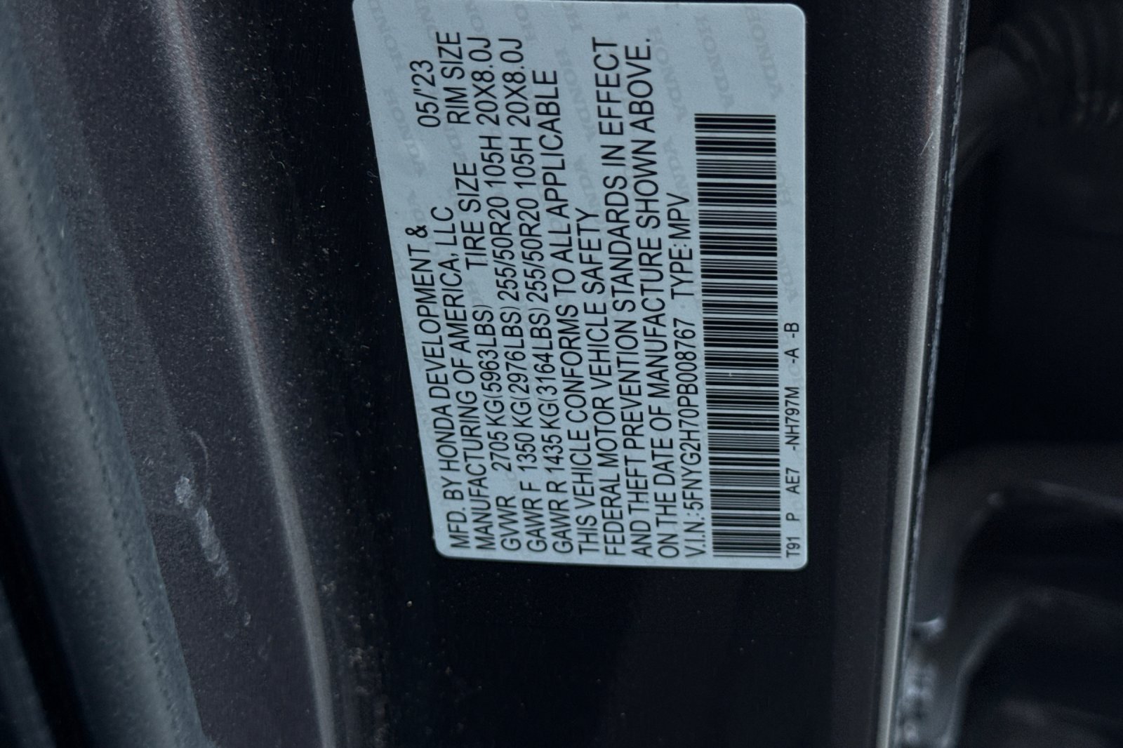 Used 2023 Modern Steel Metallic Honda 2WD TRG image 12