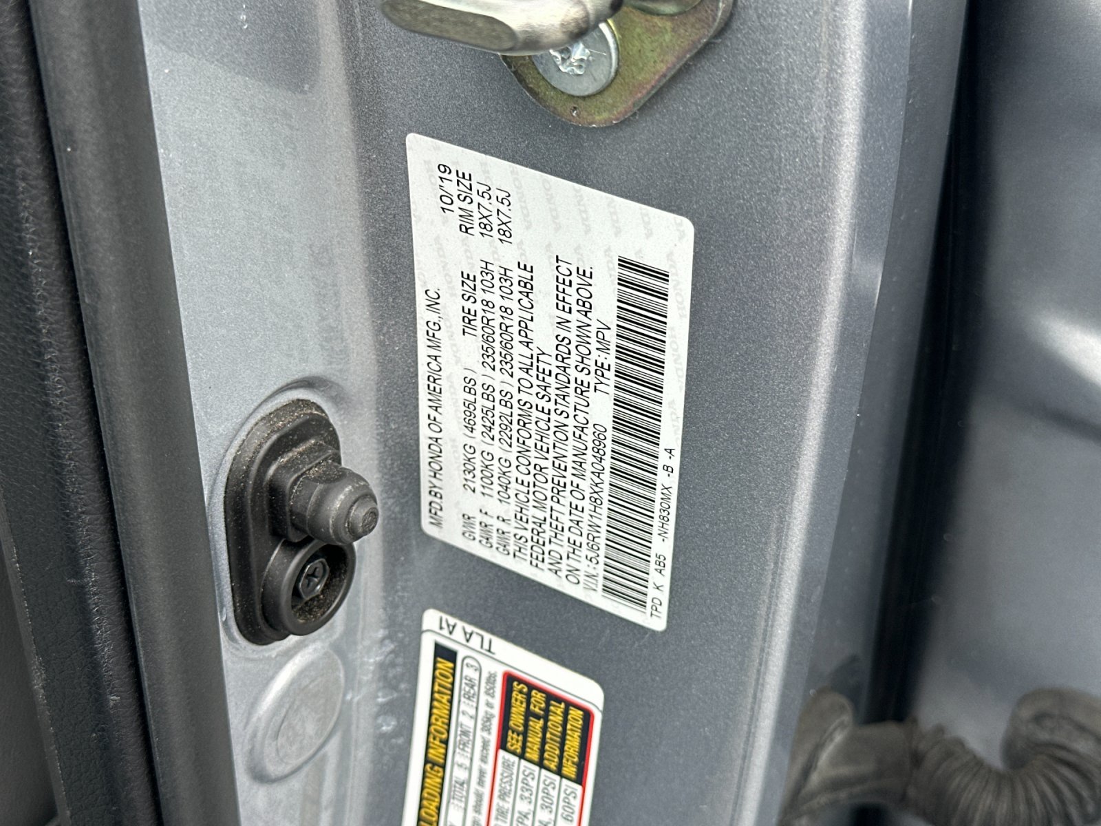 Used 2019 Silver Honda EX-L image 28