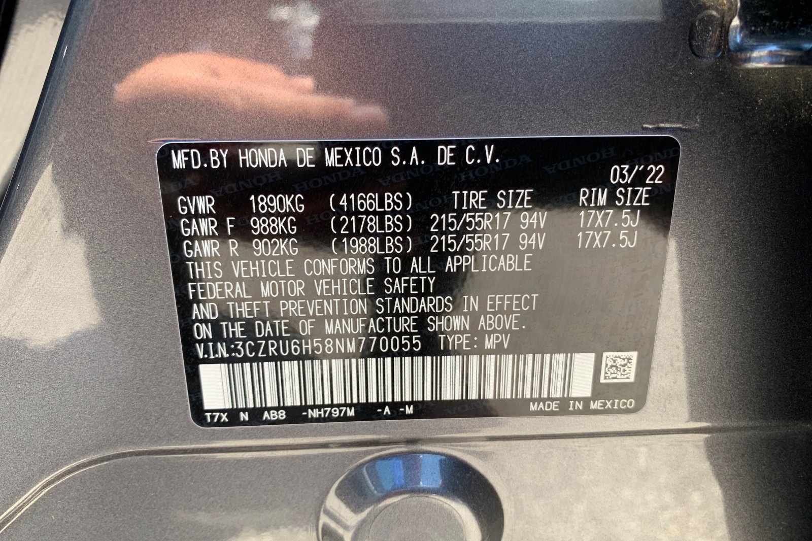 Certified Used 2022 Modern Steel Metallic Honda EX image 34