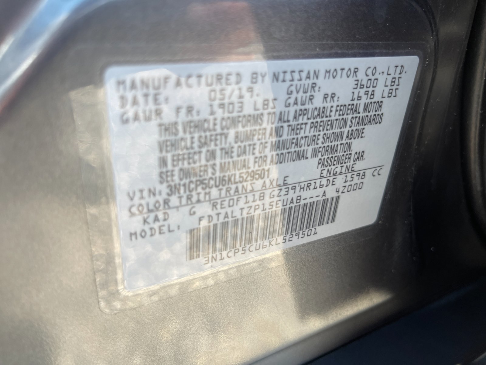Used 2019 Gray Nissan SR image 29